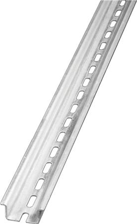 DIN-SKINNE 15MM HØJ, 6,3X18MM HUL