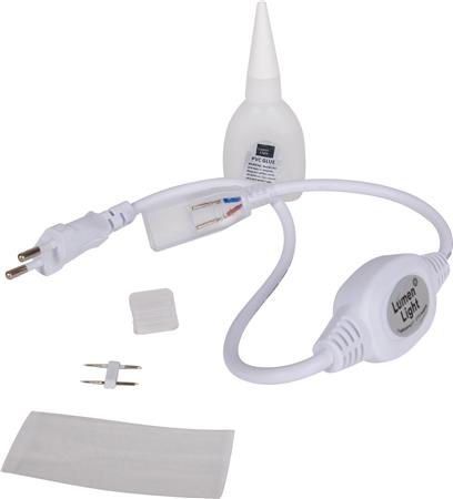 LIT230 TILSLUTNINGSLED. 0,5M IP67 HVID