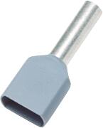 TERMINALRØR GRÅ 2X0,75/8