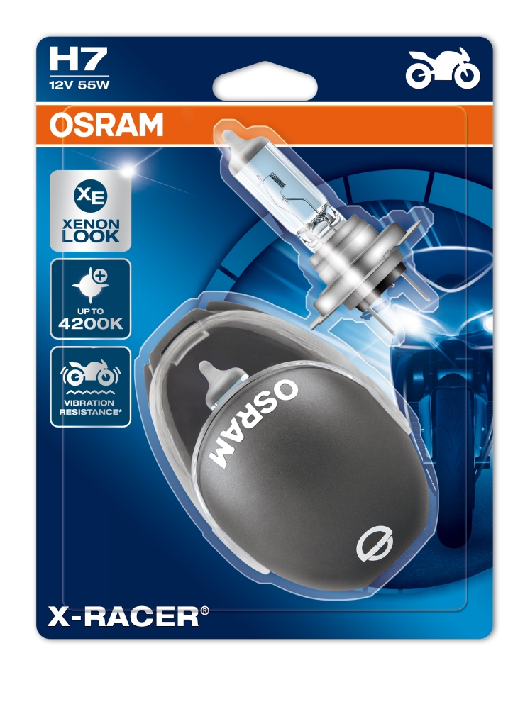Motorcykel H7 X-racer Osram pære