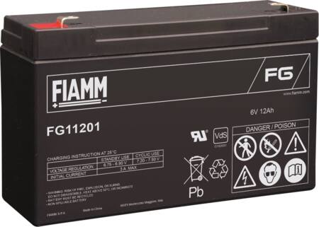 FIAMM blybatteri 6V/12AH