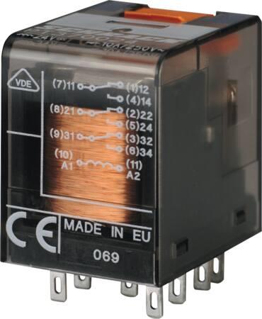 RELÆ PT 6A 4C/O 230VAC M.LED