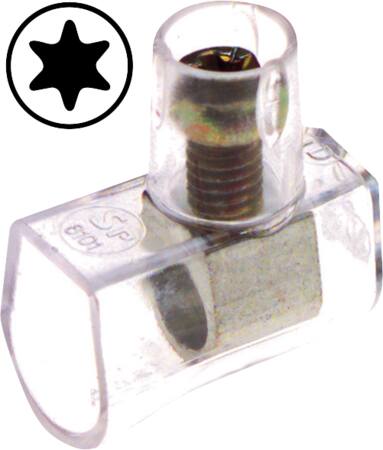 SAMLEMUFFE KLAR 2,5/4Q TORX10 (100STK)