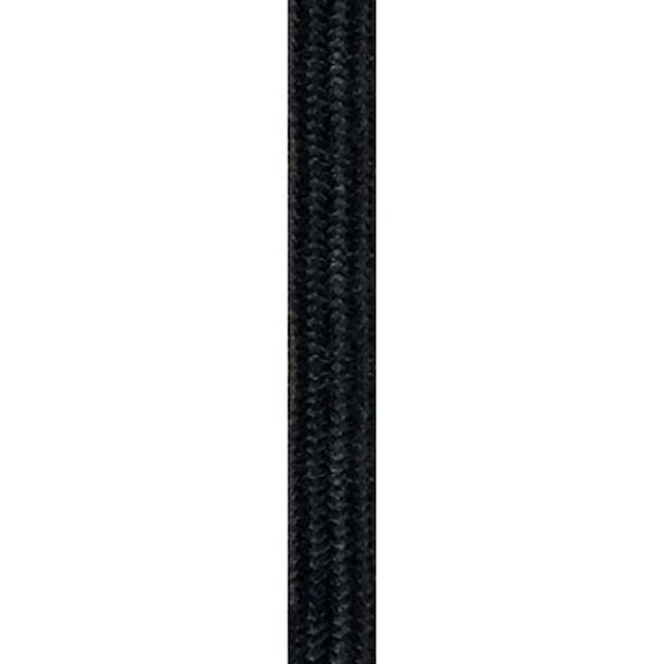 Stofledning 3x0,75mm² sort - pr. meter