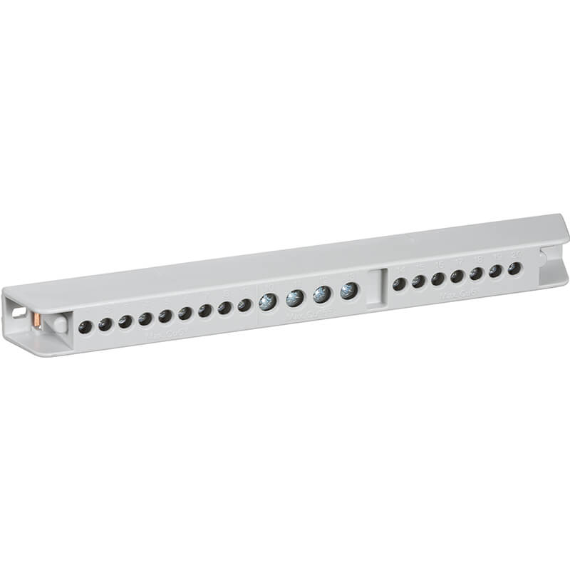 Afgreningsklemme NUL eller jord 4x16 mm² - 16x6mm²