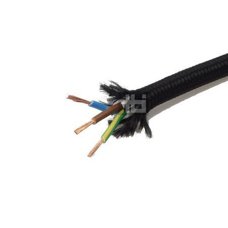 LEDNING 3G0,75 70 GR TEXTIL SORT RG25