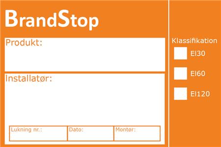 CE-ETIKET BRANDSTOP