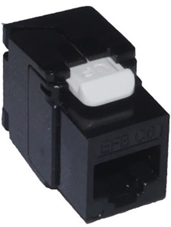 KONNEKTOR UTP KAT 6 SORT, 100 STK.