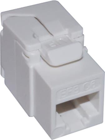 KONNEKTOR UTP KAT 6 HVID, 100 STK.