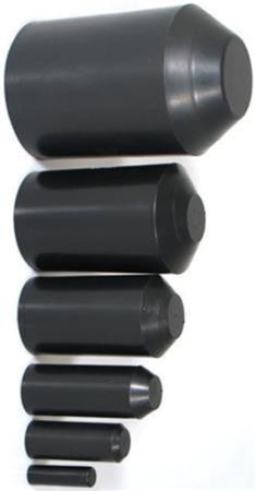 KRYMPE ENDEHÆTTE MED LIM 100/62 MM SORT