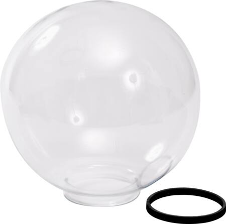 FAKKEL KUGLE GLAS Ø250 KLAR