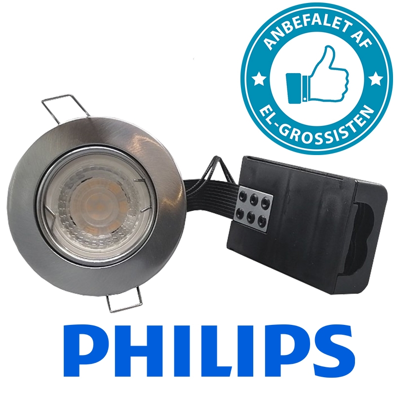Pro Indbygningsspot m 4W Philips dæmpbar LED pære