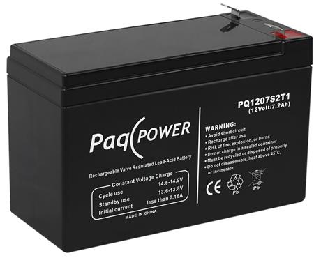 PAQPOWER BLYBATTERI 12V/7AH T1