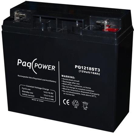 PAQPOWER BLYBATTERI 12V/18AH T3