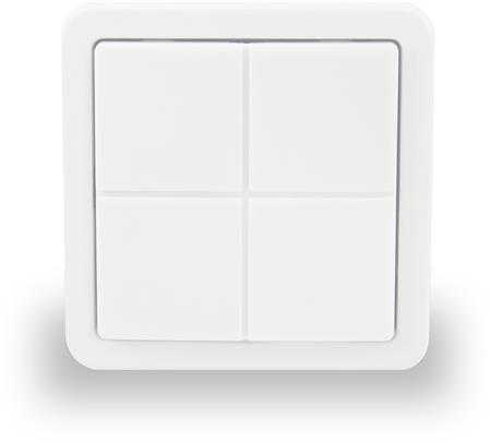 ZDB5100 MATRIX intelligent  smart Z-Wave trådløs betjeningsenhed / afbryder med lysdæmper og 4 LED b