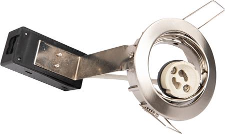 ZAMAX 35W KIPBAR 230V GU10 BØRSTET STÅL