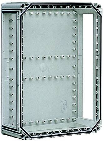 EKIN33-4 Kassebund Polycarbonat 320x320x130 med 4 flangeåbninger