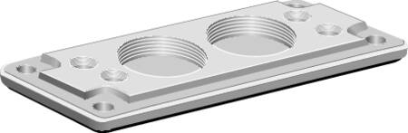 Kabelflange plast FL21 komplet YMF-MB10861SET