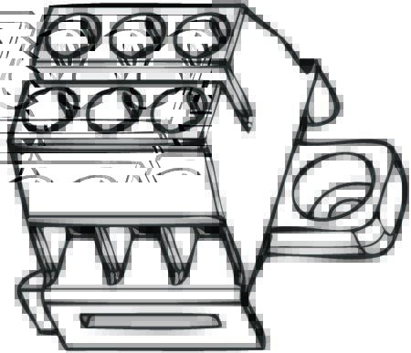 RÆKKEKLEMME 1640SP-03    6 MM2