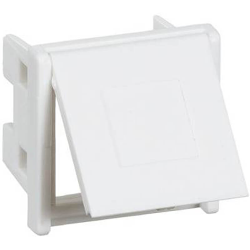 Lexcom montageramme rj45 / rj11incl. støvlåg hvid