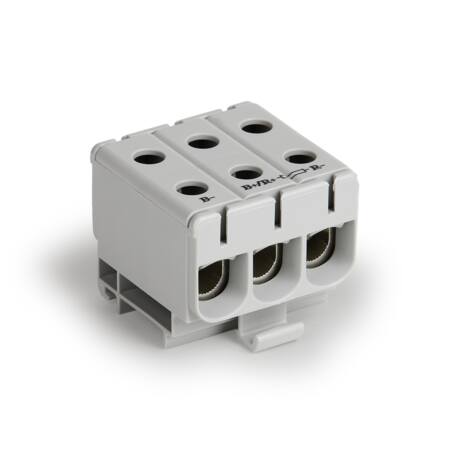 KLEMME UNI.6-50MM² GRÅ 3POL CU/AL