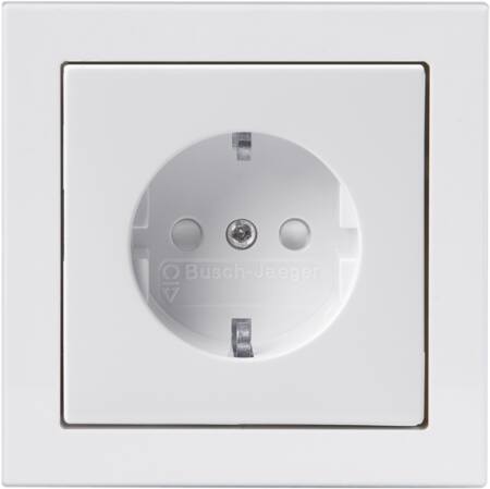 Stikkontakt ENKELT 16A (komplet) 1M Hvid