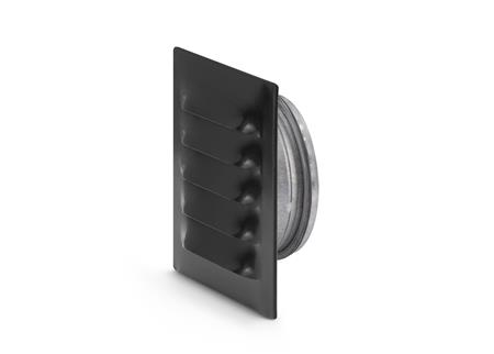 METALRIST 145X145MM MED STUDS Ø100 SORT