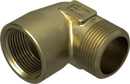VINKEL MS KROM 90 GR. 3/8" MN