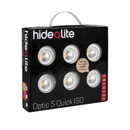OPTIC S QUICK ISO KIT 6X4,5W/3000K HVID
