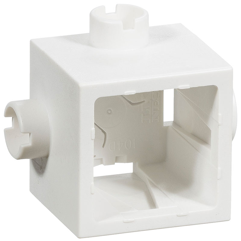 Dåse for blank mur hvid