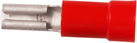 Isol. spademuffe A1503FLS8 0,5-1,5mm2 2,8x0,8 Rød