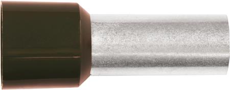 Isoleret terminalrør A50-25ET 50mm2 L25 Olivengrøn