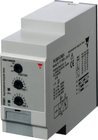 Tidsrelæ Taktgivere 24-240VAC/DC 2-polet 01s-100t stikben