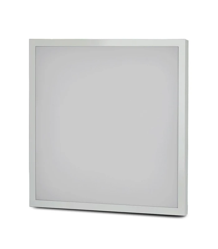 60x60 LED panel i ramme - 40W, indbygget i hvid ramme, til direkte montering