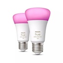 Hue White and Color Ambiance - 9W A60 E27 - BT (2 pak)