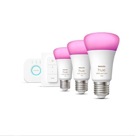 Philips Hue White and color ambiance E27 11W 1055 lumen 3-pak