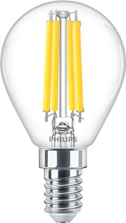 Philips MASTER Value LED Krone Dæmpbar 3,4W (40W) E14 P45 927 Klar Glas