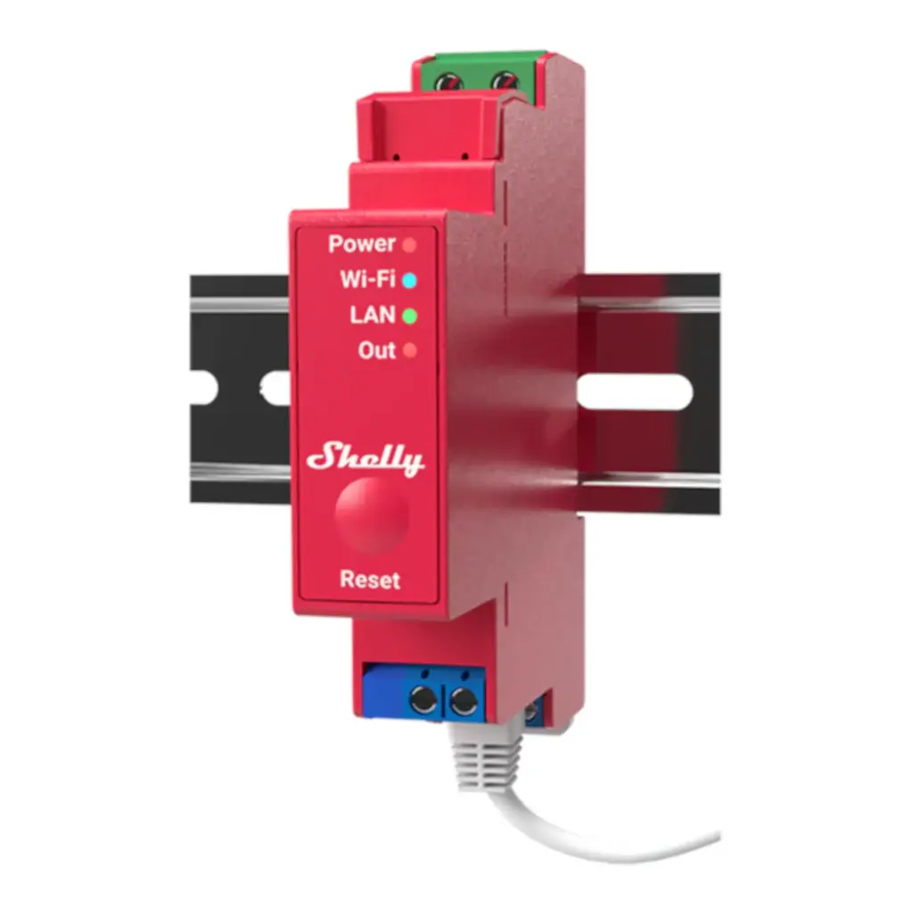 Shelly Pro 1PM - WiFI relæ med effektmåling (110-240VAC)