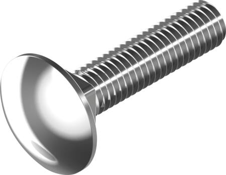 BRÆDDEBOLT M6X30MM A4 U/MØTRIK DIN 603