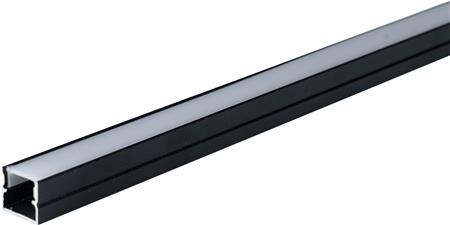 LED ALU PROFIL-PÅBYG-10X10-BL