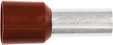 Isoleret terminalrør A25-16ET 25mm2 L16 Brun