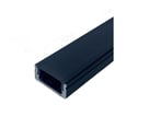 Alu profil 8 sort med sort cover - 2500mm påbygningsprofil