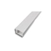 Alu profil 10 hvid med opal cover - 2500mm påbygningsprofil
