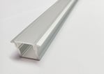 Alu profil 9 med opal cover - 2500mm indbygningsprofil