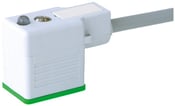 MSUD ventilstik form B 10mm LED og friløbsdiode 24VAC/DC med kabel 3x0,75mm2 grå F&B PVC 1,5 meter