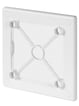 UNITE Ramme front hvid for system + paneler med insekt-net til passiv ventilation