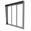 Indbygnings Ramme Nexa Alu med Regntag N733/AL 9 moduler (3x3)