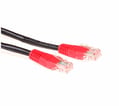 Kryds patchkabel Kat.5e UTP 2m Sort/Rød