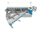Fiberskuffe MFPS 2U 19" GRÅ - MFPS - 96xLC/UPC