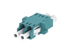 LC samleled OM3/4 duplex aqua